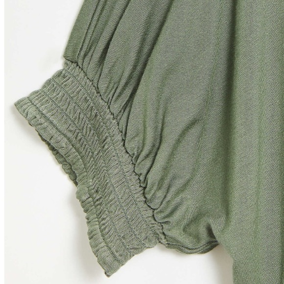 LOFT Smocked Cuff Tee - Picture 5 of 8